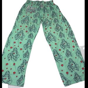 Brief Insanity JESUS Loves You PANTS And Im Trying Lounge Men L Aqua Jesus Heart